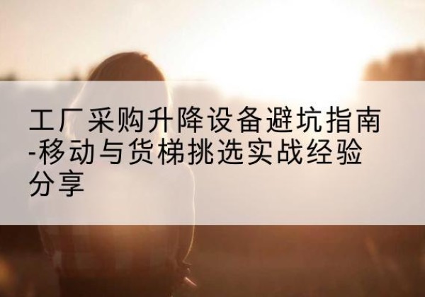 头屯河移动式升降机怎么选-工厂采购升降设备避坑指南-移动与货梯挑选实战经验分享